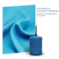 Compact ports Towel with ilicone leeve Cooling Face Towel for Workout Fitness Exercise Yoga Beach Travel. 