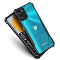For Motorola Moto E22s Shockproof TPU Bumper Clear Acrylic Mobile Phone Case Back Cover (Back Case Cover. 