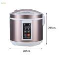 Garlic Ferment Black Garlic Fermentation Pot Multiple Clove Quick Fermentation 6L Multifunctional Black Garlic Maker for Home Restaurant.