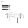 Acrylic Display Riser Transparent Modern Multipurpose Jewelry Display Riser Shelf Product Stand for Collectibles Perfume Retail Shoe Desktop. 