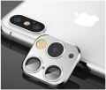 Modified Metal Sticker Camera Lens Seconds Change Cover For iPhone X XS MAX Fake Camera For iPhone 11 Por Full Glass Protector.