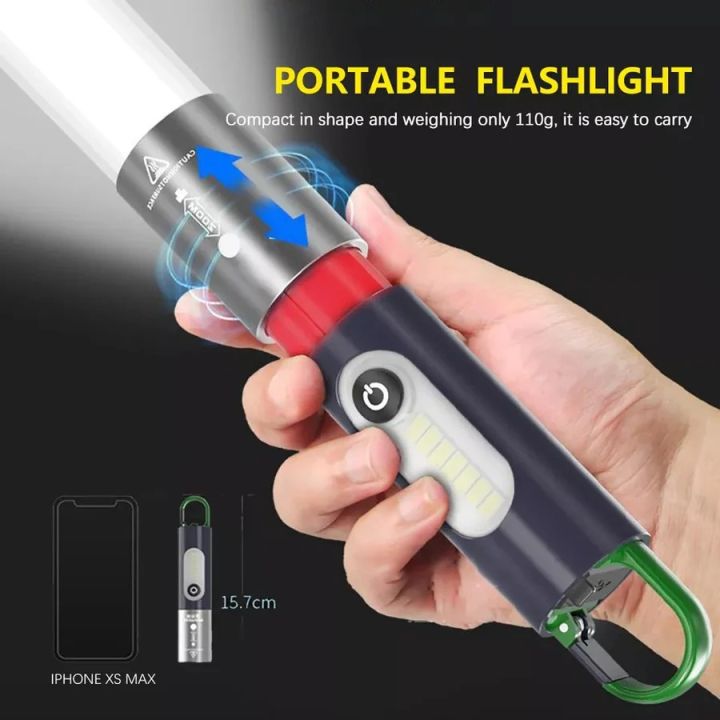 XSP-836%20Multifunctional%20LED%20Flashlight%20%E2%80%93%20USB%20Rechargeable%20Zoom%20Torch,%20Waterproof%20Work%20Light,%20Camping%20&%20Fishing%20Lantern%20with%20Keychain%20-%20Image%203