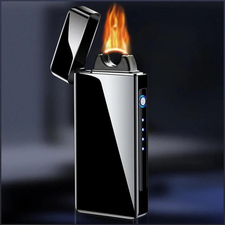 Metal%20Windproof%20arc%20Pulse%20Large%20Flame%20Plasma%20Flame%20arc%20Lighter,%20Rechargeable%20USB,%20Versatile%20for%20Indoor%20and%20Outdoor%20Cooking%20-%20Image%202