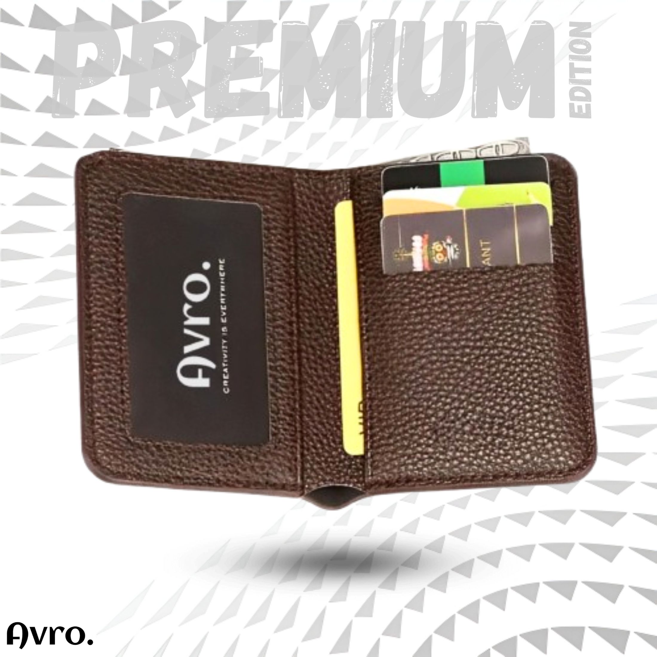 Avro Men's High Quality Wallet Soft PU Money Bag For Men Business Wallets PU Leather Moneybag For Man Multi-Card Position ID Credit Cards Holders Solid Color Travel Purses Wallet For Men