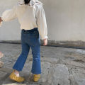 Princess Yuyu Girls' Spring New Korean Flared Pants Baby Girl Foreign Jeans Children's Flared Pants.