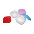 6 Pcs Square Shaped Plastic Mini Box Bengal With Lid - 120 Ml - Organize Small Items In These Square-Shaped Plastic Mini Boxes With Lids.