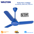 Tulip Ceiling Fan, Size: 36 inch/ 900mm, RPM: 540, Watt: 78, 05 Years Replacement Guaranty, A product of Walton. 