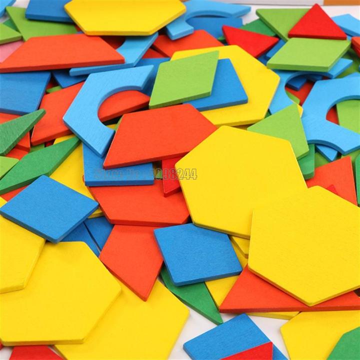250pcs%203d%20Puzzles%20Wooden%20Toy%20Kids%20Geometric%20Shape%20Tangram%20Jigsaw%20Puzzle%20Baby%20Educational%20Learning%20Wood%20Toys%20For%20Children%20Game%20-%20Image%206