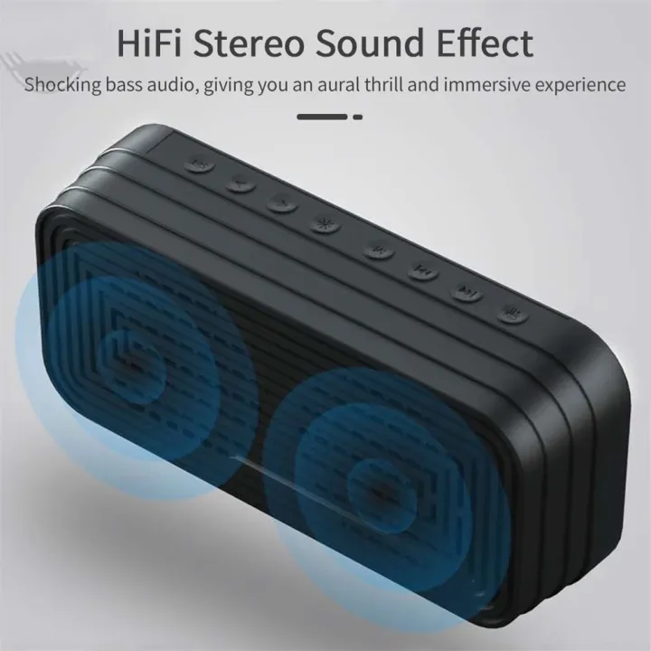 A18%20Portable%20Wireless%20Speaker%20Clock%20Stereo%20Speaker%20With%20LED%20Screen%20FM%20Radio%20Dual%20Alarm%20Clock%20For%20Indoor%20Outdoor%20Travelling%20-%20Image%202