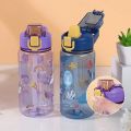 600Ml Cute Kids Water Bottle With Straw Sippy Cup Leakproof Baby Feeding Cups Portable Children Water Bottles for School Outdoor. 