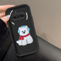 Tokifu For Nothing Phone 3A With DIY Cute Puppy Sticker - Step Lens Full Pack Thickened Anti-Drop Silicone Phone Case. 