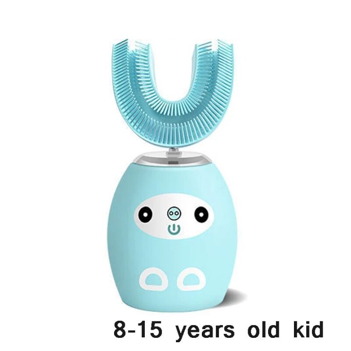 Music Children's U-shaped Electric Toothbrush 360 Degrees Silicone ...