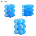 【Sooledead】6Pcs Blue Self-Grip Hair Rollers Hair Curlers No Heat Hair Volume Self-adhesive Jumbo Size DIY Styling Tools.