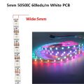 DC 5V Narrow 4mm 5mm 8mm WS2812B Led Strip light WS2812 5050 3535 RGB Individually Addres Pixel Stripe 0.5M 1M 2M-4mm 3535SMD Black-0.5m--. 