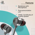 Qkz Dm9 Zinc Alloy Hifi Metal In Ear Earphones - Black - Headphone - Ear Phone - Headphone.