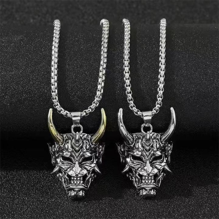 Punk%20Hop%20Rock%20Necklace%20Jewelry%20Horror%20Halloween%20Gift%20Exquisite%20Gothic%20Ghost%20Pendant%20Necklace%20Men's%20Classic%20Retro%20-%20Image%202