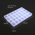 Portable Transparent Storage Box 40/12/28 Grids Plastic Clear Organizer With Cover Box For Jewelry Earrings Screw Nails Parts Huiye. 