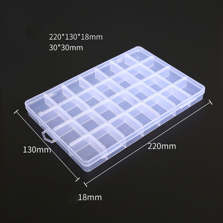 Portable%20Transparent%20Storage%20Box%2040/12/28%20Grids%20Plastic%20Clear%20Organizer%20With%20Cover%20Box%20For%20Jewelry%20Earrings%20Screw%20Nails%20Parts%20Huiye%20-%20Image%203