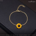 Glam Touch Premium Sunflower Jewelry Set. 