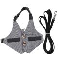 Soft Rabbit Breathable Harness with Leash Gentlemanly Style.