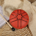 3 Inch 6-Tone Steel Tongue Drum Mini Hand Pan Drums with Drumsticks C. 