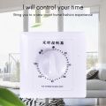 Countdown Switch 120 Minutes High-Power Water Pump Timer Mechanical Timer Countdown Control 86 Panel. 