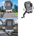 Motorcycle Phone Holder Motorbike Bicycle Phone Stand Holder Ride Navigation Stand Handlebar Mirror Mount Bracket. 
