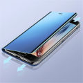 For Samsung Galaxy A53 5G Case Smart Mirror Magnetic Flip Cover Sumsung Galaxi A 53 53A SM-A536B Stand Phone Protect.