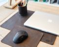 Keyboard Desk Pad Pure Leather Mouse Pad Business Multi-Function Table Mat. 