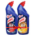 Harpic Toilet Cleaner Original & Lemon Double Pack 1.5L (750 ml X 2) – Power Plus 10× Total Clean, New Thicker Formula, Kills 99.99% of Germs. 
