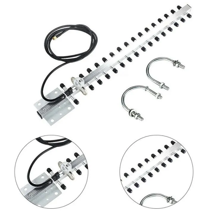 RP-SMA 2.4GHz 25dBi Directional Outdoor Wireless Yagi Antenna WiFi Router