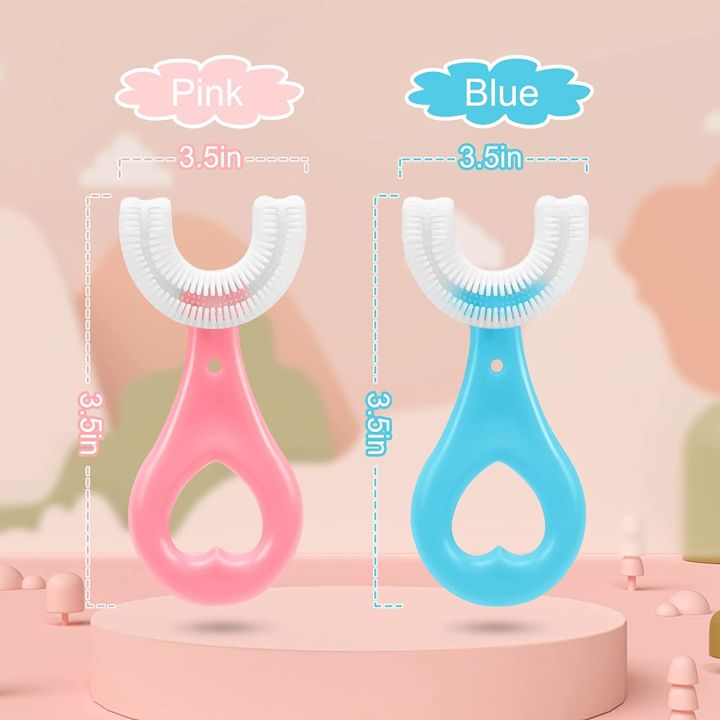 1%20Pack%20Kids%20U%20Shaped%20Toothbrush%20with%20Soft%20Silicone%20Brush%20Head,Whitening%20Massage%20Toothbrush%20U-Type%20Toothbrush%20360%C2%B0%20Oral%20Teeth%20Cleaning%20Design%20for%20Toddlers%20and%20Children%20Ages%202-8%20Year%20Old(Blue+Pink)%20-%20Image%204