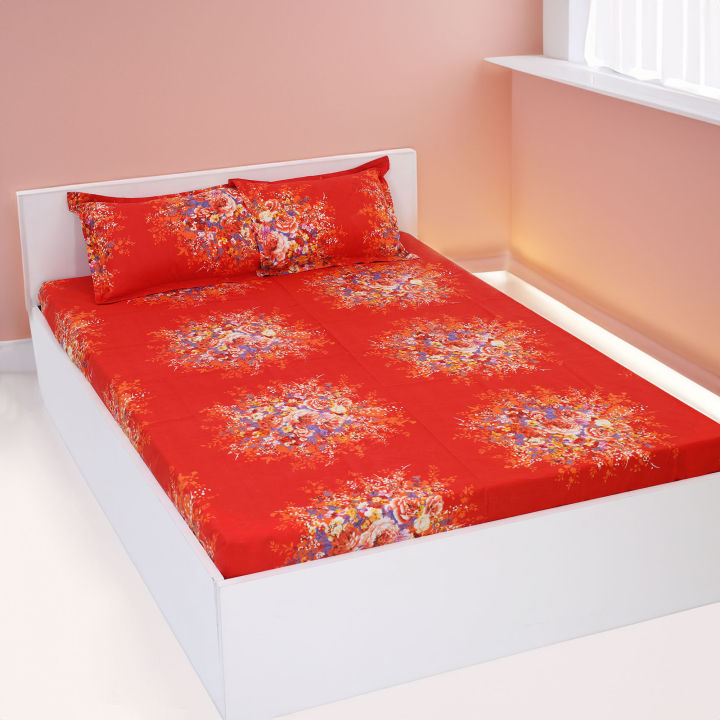 Digital%20Home%20Tex%208.5/7.5%20Feet%20Double%20Size%20Bedsheet%20with%20Two%20Pillow%20Covers%20-%20Elegant%20Design%20-%20Cozy%20Bedding%20-%20Stylish%20and%20Attractive%20Choice%20-%20Image%202