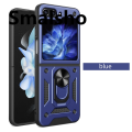 Armor Shockproof Case for Samsung Galaxy Z Flip 7 FE 6 5 4 Protective with Ring Stand Holder Anti-Slip Grip Cover Coque Fundas.