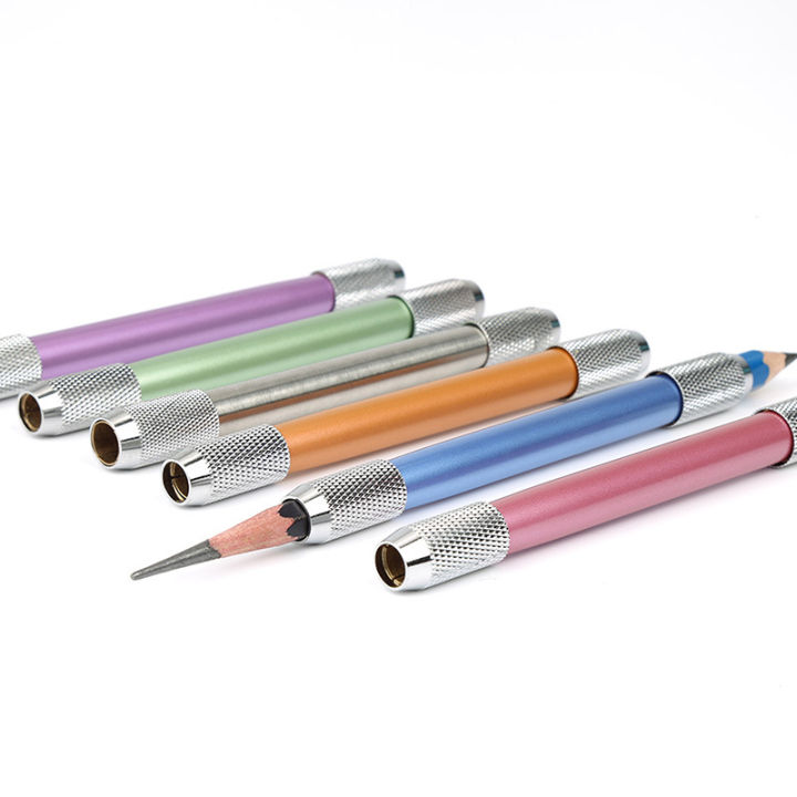 Metal%20Double%20Head%20Color%20Pencil%20Extender%20Adjustable%20Holder%20Sketch%20School%20Office%20Painting%20Art%20Supplies%20Writing%20Tool%20-%20Image%202