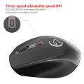 Rechargeable 2.4G Wireless Mouse Metal Noiseless Silent Click Optical Mouse 1600 DPI USB for Notebook Laptop PC. 