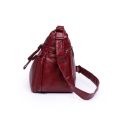 Women Bag Fashion Multi Pocket Shoulder Bag Women's New Versatile Soft Leather Crossbody Bag Women's Middle Aged Mother's Bag. 
