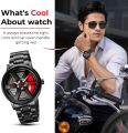 Premium High Quality Skmei Wheel Spinning Watch For Men With Black Color Strap.. 