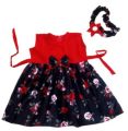 Rose Print Dress for 0 to 12 Years Baby girls - বাচ্চাদের জামা. 