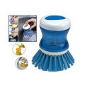 Kitchen Soap Dispensing Brush - Efficient Dish Cleaning Tool. 