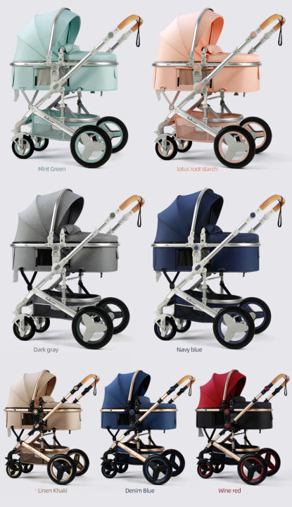 Belecoo%20Baby%20Stroller%202%20in%201/3%20in%201%20High%20Landscape%20Pushchair%20Reclining%20Baby%20Carriage%20Foldable%20Pushchair%20Cradle%20Puchair%20-%20Image%207