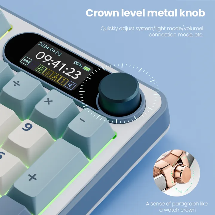 RK%20ROYAL%20KLUDGE%20S98%20Mechanical%20Keyboard%20Top%20Mount%20TFT%20Screen%2098%20Keys%20RGB%20BT5.0/2.4G/USB-C%20Wireless%20Gamer%20Keyboard%20Hot%20Swappable%20-%20Image%204
