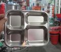 Stainless Steel Divided Plate 4 Section. 