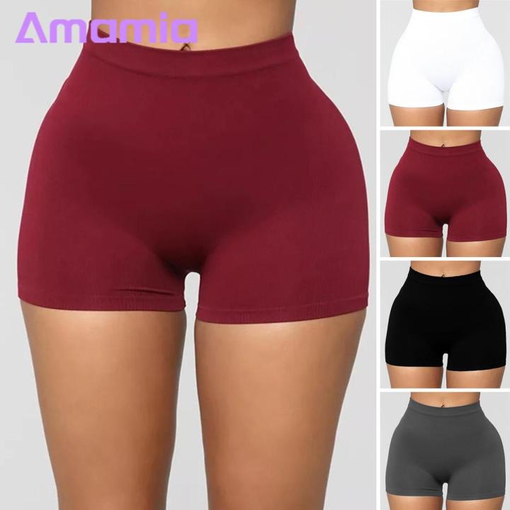 Amamia Summer Sports Shorts Above Knee Length Sweat Absorption Yoga Shorts