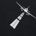 Pilot Airplane T Shirt Men Summer Short Sleeve Eat Sleep Fly Repeat Vintage T-Shirt Cotton Tees Black.