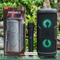 KTS-2222 Dual 3 Inch Driver 12W Colorful Lighting Wireless Speaker & Microphone. 