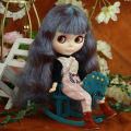 ICY DBS Blyth Doll Heavy Metal Wavy Hair White Skin Joint Body Neo 1/6 BJD Ob24 Anime Girl Toys.