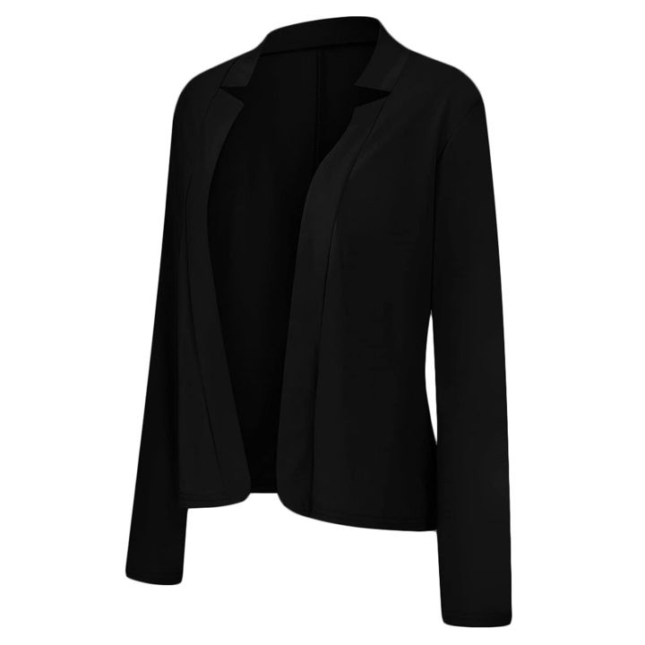 Open front Cardigan Fashionable Notched Notched collar Coat Daily work wear Collar Shirt for Office attire Formal occasions