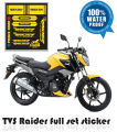 TVS bike all sticker | bike modify sticker | TVS Raider sticker | Bike full set Sticker- ( Waterproof & Premium quality) | customize sticker | custom sticker for bike..car modified sticker for bike. 