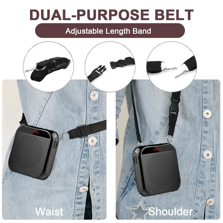 Gosear%205W%202400mAh%20Voice%20Amplifier%20Multifunctional%20Portable%20Personal%20Voice%20Speaker%20with%20Microphone%20Display%20for%20Teachers%20Speech%20-%20Image%206